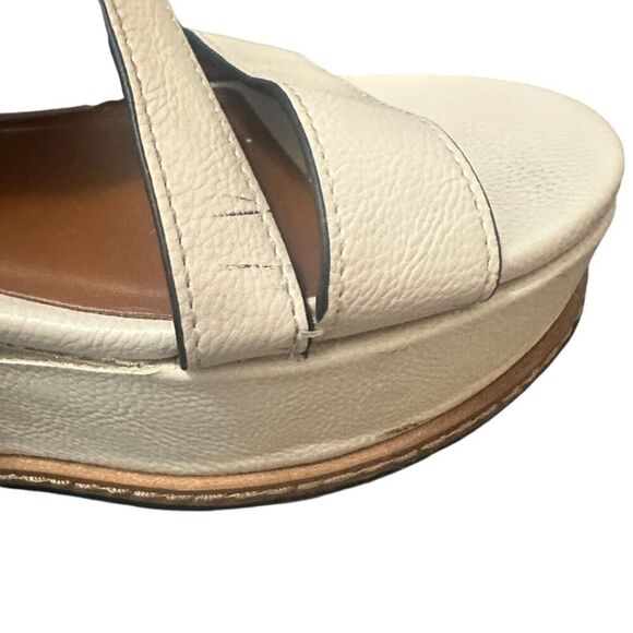 Naturalizer Fitz Wedge Sandals Women's SZ 6.5 Cream Adjustable Straps Boho - Picture 9 of 13